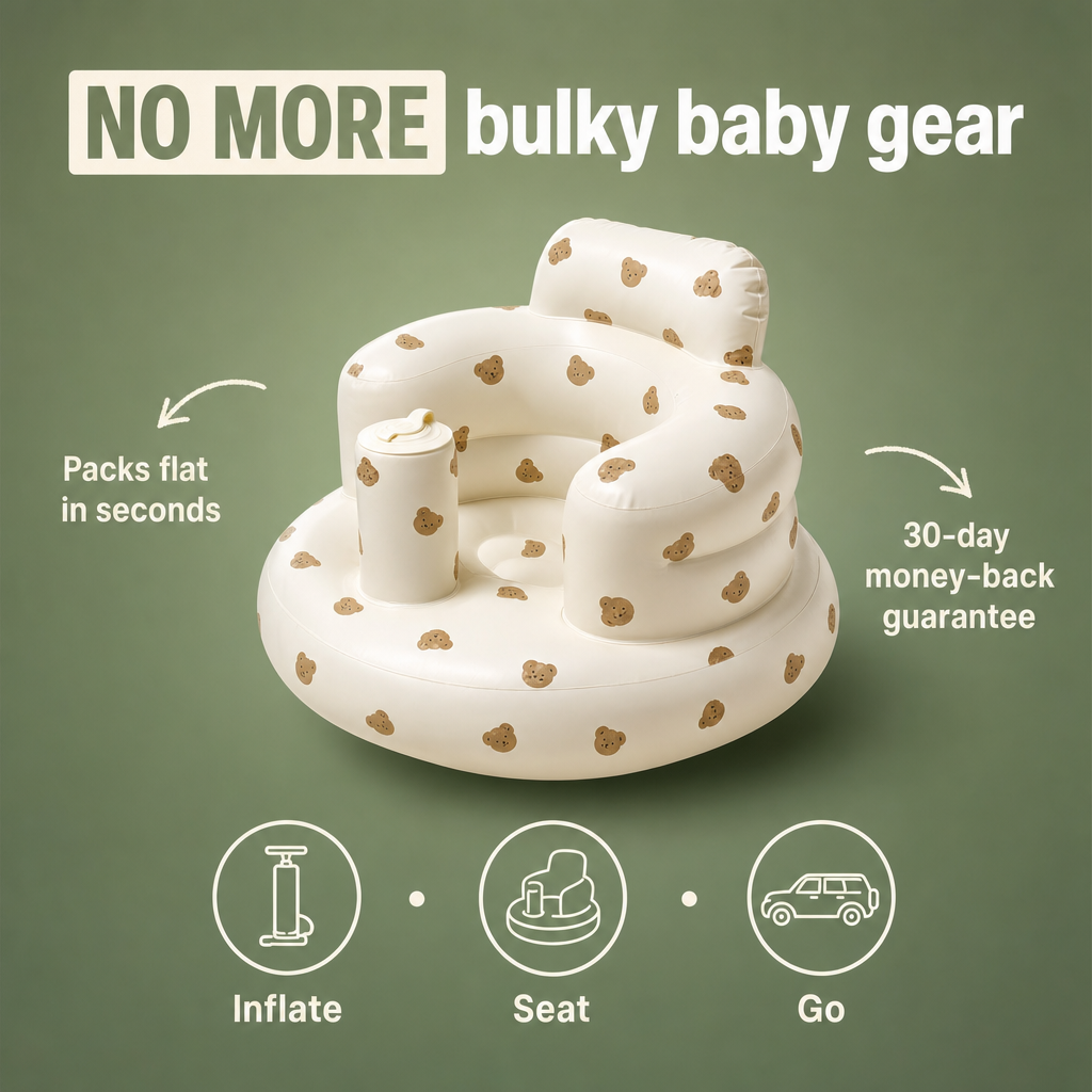 Deflate, roll, done — smaller than a water bottle.